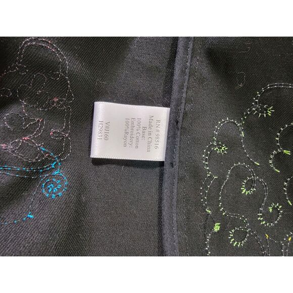 Coldwater Creek Colorful Embroidered Cardigan Shirt - Large - Picture 6 of 7